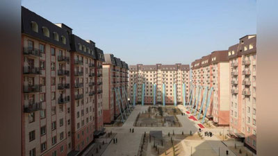 Изрображение 'В Ташкенте появилась новая махалля с домами для военнослужащих (видео)'