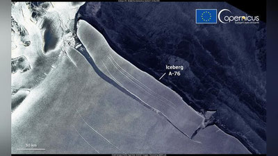 'Antarktidadan dunyodagi eng katta aysberg ajralib chiqdi'ning rasmi