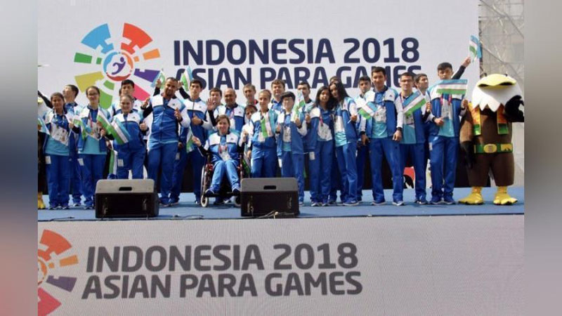 Изрображение 'В ДЖАКАРТЕ В ПАРАЛИМПИЙСКОМ ГОРОДКЕ ПОДНЯЛИ ФЛАГ УЗБЕКИСТАНА (ФОТО)'