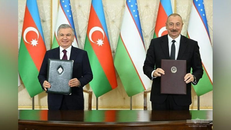 'O`zbekiston va Ozarbayjon o`rtasida Oliy davlatlararo kengash tuzildi'ning rasmi