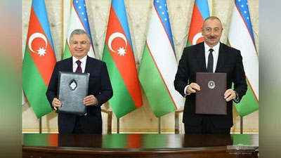 'O`zbekiston va Ozarbayjon o`rtasida Oliy davlatlararo kengash tuzildi'ning rasmi