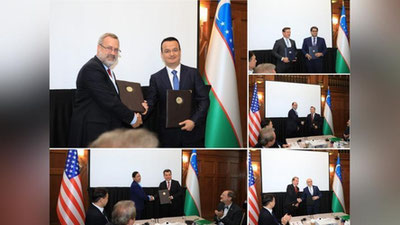 'O`zbekiston va AQSh biznes-forumida 12 ta hujjat imzolandi'ning rasmi