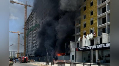 'Тошкентда қурилиши битмаган биноларнинг бирида ёнғин чиқди'ning rasmi