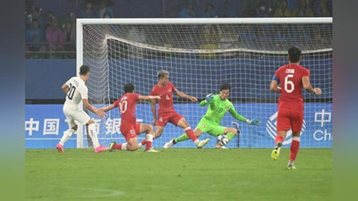 'O`zbekiston U-23 terma jamoasi Gon Kongni mag`lubiyatga uchratdi'ning rasmi