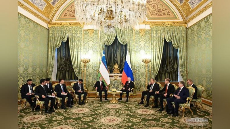'Шавкат Мирзиёев ва Владимир Путиннинг тор доирадаги учрашуви бўлиб ўтди'ning rasmi