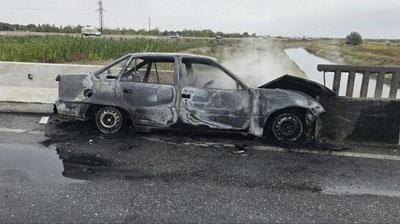 'Фарғонада ЙТҲ натижасида Nexia-2 ёниб кетди (видео)'ning rasmi