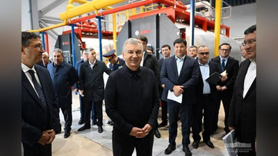 'Президент Чилонзорда ишга туширилган когенерация иншоотини кўздан кечирди'ning rasmi