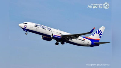 'Туркиянинг "Sunexpress" компанияси Измирдан Самарқандга парвозларни йўлга қўймоқда'ning rasmi