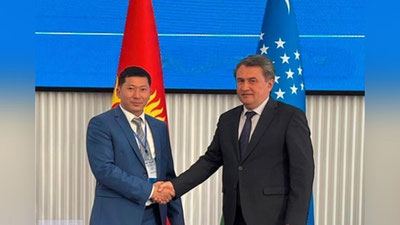 'O`zbekiston Qirg`iziston bilan temir yo`l sohasi bo`yicha bayonnoma imzoladi'ning rasmi