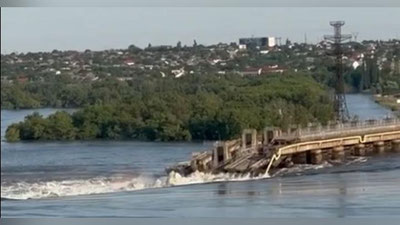 '"Kaxovka GES butunlay vayron bo`ldi, uni qayta tiklab bo`lmaydi" - "Ukrgidroenergo"'ning rasmi