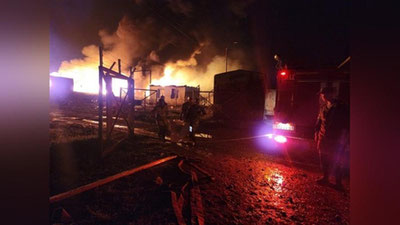 'Qorabog`dagi yoqilg`i saqlanadigan omborxonada portlash sodir bo`ldi (video)'ning rasmi