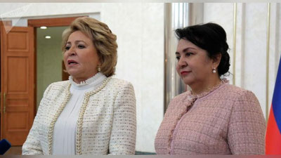 Изрображение 'Главы верхних палат парламента России и Узбекистана переговорили по телефону'