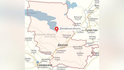 Изрображение 'В Джизакской области произошло землетрясение'