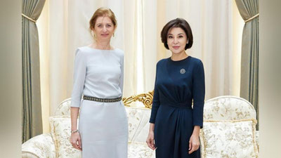 'Ziroat Mirziyoeva Italiya prezidentining qizi bilan uchrashuv o`tkazdi (foto)'ning rasmi