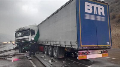 '“Qamchiq” dovonida yuk mashinasi halokatga uchradi'ning rasmi