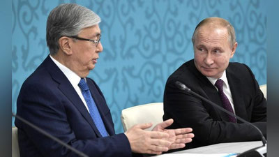 'Qozog`iston Rossiya-Ukraina urushida Putinning tarafini tanladi'ning rasmi