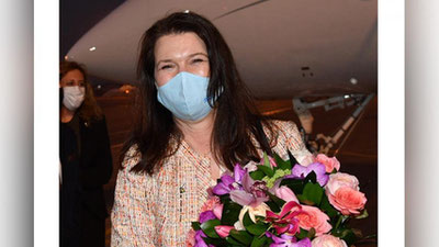 Изрображение 'Действующий председатель ОБСЕ прибыла в Ташкент'