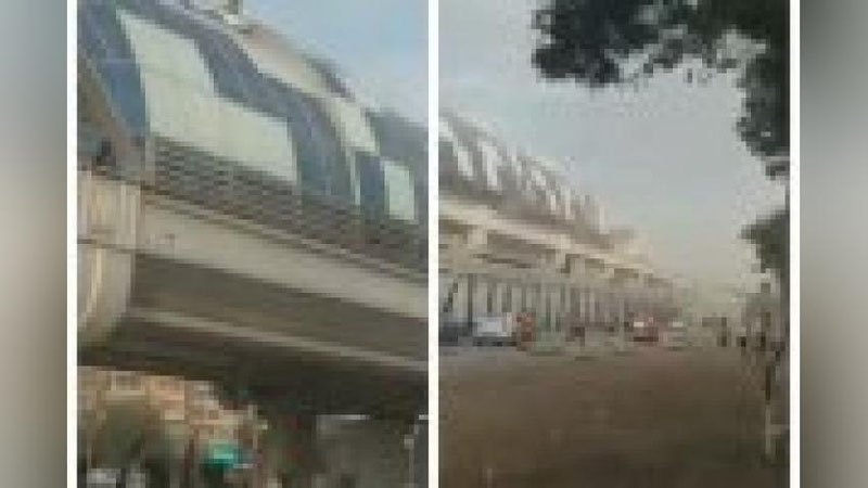 'Toshkentda esgan shamol o`tgan yili ishga tushirilgan erusti metro bekatlarining tomini uchirib ketdi (video)'ning rasmi