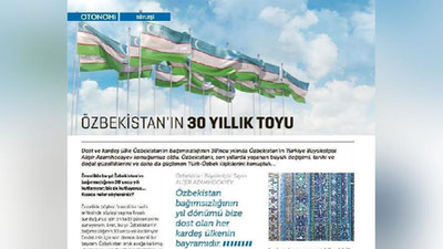 'Turkiyaning etakchi jurnali O`zbekiston elchisi bilan suhbat chop etdi'ning rasmi