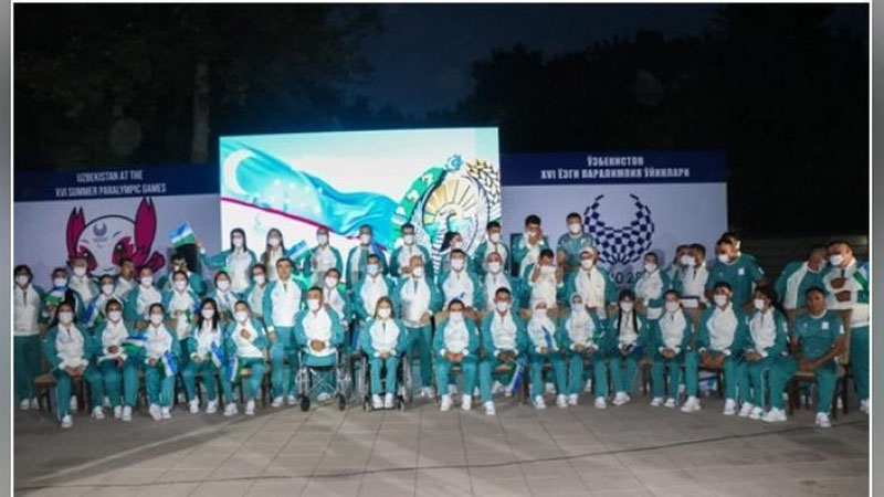 'O`zbekiston Paralimpiya sport delegasiyasi Tokioga etib bordi'ning rasmi