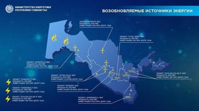 Изрображение 'В Узбекистане за 10 лет появятся солнечные электростанции мощностью 5000 МВт'