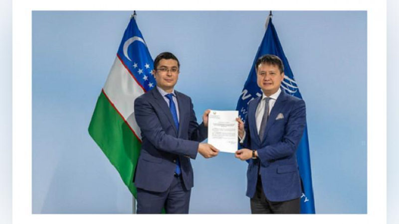 'Ўзбекистон Жаҳон интеллектуал мулк ташкилотининг Марокаш шартномасига тўлақонли аъзо бўлди'ning rasmi