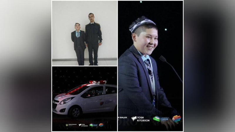 '"Gapga usta, Shum bolaning o`zi. Kitoblarni "eb yuborgan". O`zbekiston tumanidan 8-sinf o`quvchisi "Yosh kitobxon" tanlovi g`olibi bo`ldi'ning rasmi