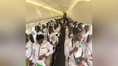 Изрображение 'Футболисты сборной Гамбии едва не погибли всей командой в самолете'