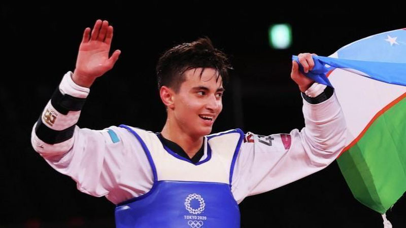 'Ulug`bek Rashitov Osiyo o`yinlarida oltin medalni qo`lga kiritdi'ning rasmi