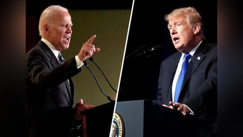 'Tramp Baydenga qaraganda ko`proq saylovchilar tomonidan qo`llab-quvvatlanmoqda'ning rasmi