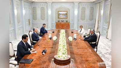 'Шавкат Мирзиёев Жаҳон туризм ташкилоти бош котибини қабул қилди'ning rasmi