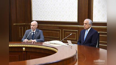 Изрображение 'ШАВКАТ МИРЗИЁЕВ ПРИНЯЛ СПЕЦПРЕДСТАВИТЕЛЯ США ПО АФГАНИСТАНУ'