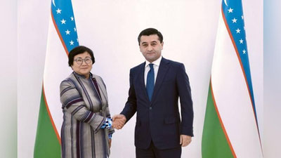 Изрображение 'Глава МИД Узбекистана провел встречу со Спецпредставителем Генсека ООН по Афганистану'