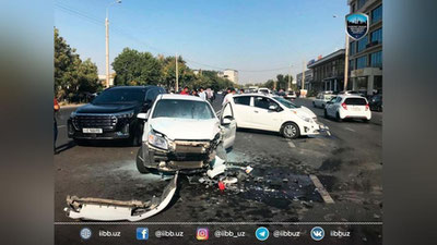 Изрображение 'Момент массового ДТП в Ташкенте попал на видео'