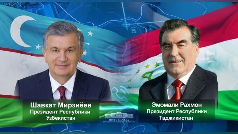 Изрображение 'Шавкат Мирзиёев и Эмомали Рахмон провели телефонный разговор'