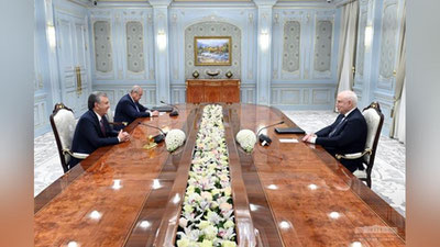 'O`zbekiston Prezidenti MDH kuzatuvchilar missiyasi rahbarini qabul qildi'ning rasmi