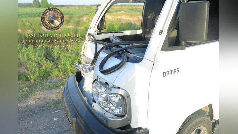'Quva tumanida “Damas” avtomashinalari to`qnashishi oqibatida bir nafar haydovchi vafot etdi'ning rasmi