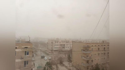 Изрображение 'Из-за пыльной бури в Бухаре был ограничен прием рейсов'