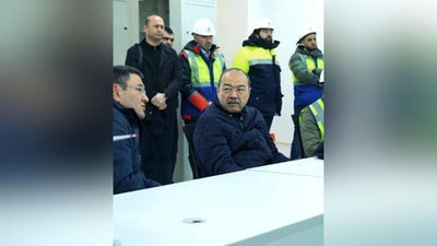 Изрображение 'Премьер-министр Узбекистана посетил строящуюся ветряную электростанцию в Зарафшане'