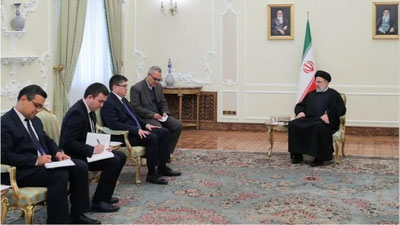 'O`zbekistonning yangi elchisi Eron Prezidentiga ishonch yorliqlarini topshirdi'ning rasmi