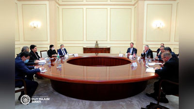 'Oliy Majlis Senati Raisi AQSh Kongressi vakillari bilan uchrashdi'ning rasmi