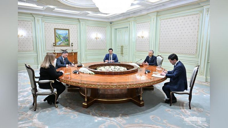 'Shavkat Mirziyoev BMT bosh kotibining maxsus vakilini qabul qildi'ning rasmi