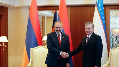 'Armaniston bosh vaziri Shavkat Mirziyoevni saylovdagi g`alabasi bilan tabrikladi'ning rasmi