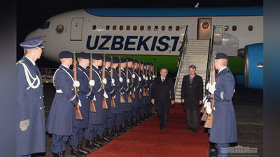 'Shavkat Mirziyoev Berlinga etib keldi'ning rasmi