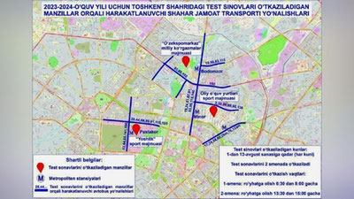 Изрображение 'Автобусы, курсирующие мимо тестовых площадок в Ташкенте, будут начинать работу с 5:00'