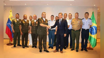 'Braziliya va Venesuela mudofaa vazirlari kelishib olish niyatida'ning rasmi