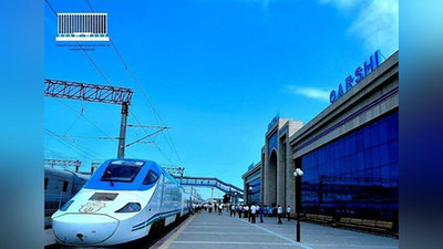 '8 iyuldan Toshkent-Qarshi-Toshkent yo`nalishida “Afrosiyob” tezyurar poezdi qatnovi boshlanadi'ning rasmi