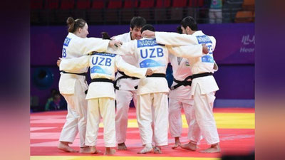 Изрображение 'Узбекские дзюдоисты отправились в Париж для участия в турнире "Большого шлема"'