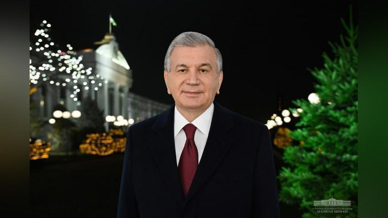 'O`zbekiston xalqiga yangi yil tabrigi'ning rasmi