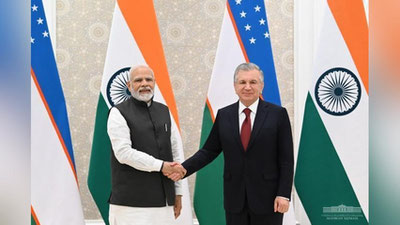 Изрображение 'В Самарканде прошла встреча руководителей Узбекистана и Индии'